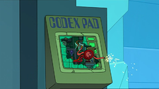 Futurama Bender's Game Broken Codex Pad.png