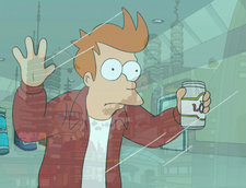 Fry takes his first look at the future.
